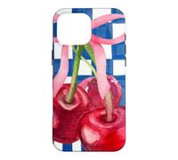 Custodia per iPhone 16 Pro Max Italian Summer Cherries Coquette Coastal Botanical Decor