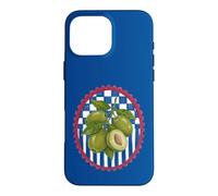 Custodia per iPhone 16 Pro Max Italian Summer Olives Beachy Coastal Botanical Decor
