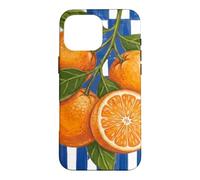 Custodia per iPhone 16 Pro Max Italian Summer Oranges Beachy Coastal Botanical Decor
