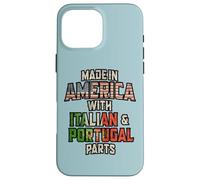 Custodia per iPhone 16 Pro Max Italiano E Portoghese Made In America Mix Heritage Vintage