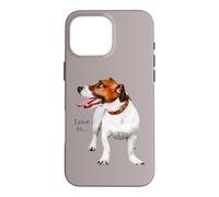 Custodia per iPhone 16 Pro Max Jack Russell Terrier Camicia Mamma Papà Donne Uomini Bambini Love Dog