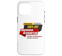 Custodia per iPhone 16 Pro Max John 3:16 Forgiveness & Redemption - Jesus Christ Gospel
