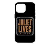 Custodia per iPhone 16 Pro Max Juliet Lives Silo 18 - Stampa industriale su cemento e ambra