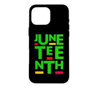Custodia per iPhone 16 Pro Max Juneteenth Celebrate il 1865 Black King Queen Melanin Boy Girl