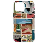 Custodia per iPhone 16 Pro Max Jurassic World Classified Creatures Postcard All Over Print