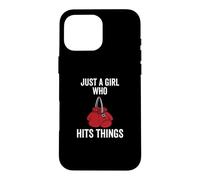 Custodia per iPhone 16 Pro Max Just a Girl Who Hits Things - Guantoni da boxe da donna