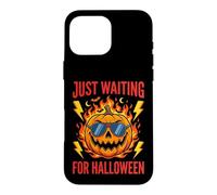 Custodia per iPhone 16 Pro Max Just Waiting For Halloween Pumpkin Occhiali da sole