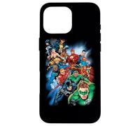 Custodia per iPhone 16 Pro Max Justice League Mighty Heroes Unite