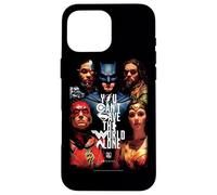 Custodia per iPhone 16 Pro Max Justice League Movie Save The World Poster