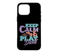 Custodia per iPhone 16 Pro Max Keep Calm and Play Freccette