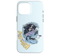 Custodia per iPhone 16 Pro Max "Killer Surf" Skull Surf Vintage Wave Skeleton Surfing