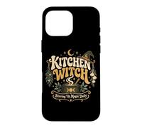 Custodia per iPhone 16 Pro Max Kitchen Witch Pantry Alchemist Cucina Maga Erbe Strega