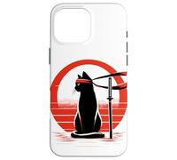 Custodia per iPhone 16 Pro Max Kitty Combat Master Jiu Jitsu Ninja E Artista Marziale