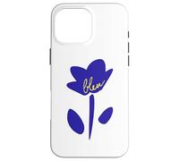 Custodia per iPhone 16 Pro Max Klein Blue French Bleu Fiore