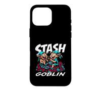 Custodia per iPhone 16 Pro Max Knitting Yarn Hoarder Stash Goblin Crochet Crafter