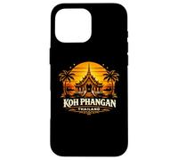 Custodia per iPhone 16 Pro Max Koh Phangan Thailandia Sunset Island Travel Design