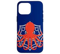 Custodia per iPhone 16 Pro Max Kraken Sea Creature Subacquee Oceano Gigante Calamaro Polpo