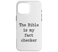 Custodia per iPhone 16 Pro Max La Bibbia è il mio verificatore di fatto cristiano