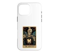 Custodia per iPhone 16 Pro Max La carta dei tarocchi dello scheletro del dentista