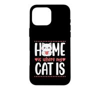 Custodia per iPhone 16 Pro Max La casa è dov'è il mio gatto