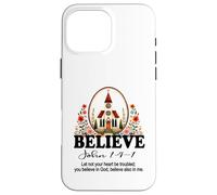 Custodia per iPhone 16 Pro Max La fede cristiana crede in Cristo Bella chiesa floreale