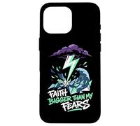 Custodia per iPhone 16 Pro Max La fede più grande delle mie paure Christian Believer