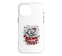 Custodia per iPhone 16 Pro Max La leggenda dei mostri della trota bruna Lunker Hunter River