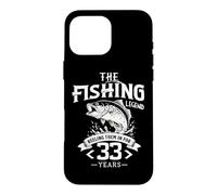 Custodia per iPhone 16 Pro Max La leggenda della pesca li avvolge per 33 anni di compleanno