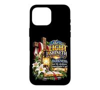 Custodia per iPhone 16 Pro Max La luce risplende nelle tenebre Giovanni 1 5 Scrittura