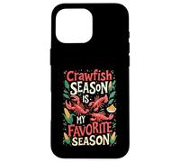 Custodia per iPhone 16 Pro Max La stagione dei gamberi è la mia cucina cajun di stagione preferita