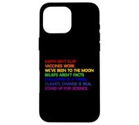 Custodia per iPhone 16 Pro Max LA TERRA NON È PIATTA STAND UP FOR SCIENCE REAL Earth Day Meme