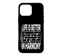 Custodia per iPhone 16 Pro Max La vita è migliore in Harmony Music Lover