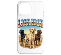 Custodia per iPhone 16 Pro Max Labrador Retriever Vintage anni '90 Amante Del Cane 80 Proprietario Uomini Donne