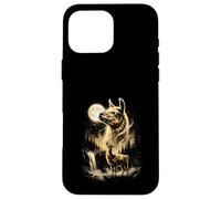 Custodia per iPhone 16 Pro Max Lama Ululando Alla Luna Meme