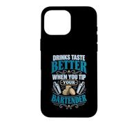 Custodia per iPhone 16 Pro Max Le bevande hanno un sapore migliore quando mandi il tuo barista divertente