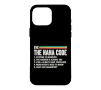 Custodia per iPhone 16 Pro Max Le regole divertenti del codice Nana per nipoti e Nana Love