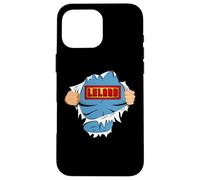 Custodia per iPhone 16 Pro Max Leland First Name Superhero For Boys Named Leland