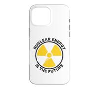 Custodia per iPhone 16 Pro Max L'energia nucleare è il simbolo rotondo di avvertimento delle radiazioni del futuro