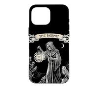 Custodia per iPhone 16 Pro Max L'eremita IX Tarocchi gotico occulto Halloween