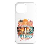 Custodia per iPhone 16 Pro Max L'estate è dove respira la mia anima amanti del surf Tropical Beach