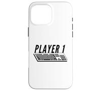 Custodia per iPhone 16 Pro Max Lettore 1 PC Tastiera Da Gioco Per Carino Gamer Coppie
