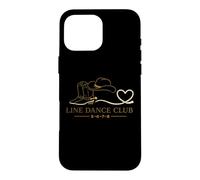 Custodia per iPhone 16 Pro Max Line Dance Country 5-6-7-8 Stile Western