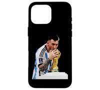 Custodia per iPhone 16 Pro Max Lionel Messi Argentina vince la Coppa del Mondo di calcio del Qatar 2022
