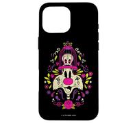 Custodia per iPhone 16 Pro Max Looney Tunes Dia de los Muertos Sylvester & Tweety Halloween