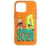 Custodia per iPhone 16 Pro Max Looney Tunes Porky and Daffy Game Over