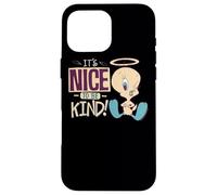 Custodia per iPhone 16 Pro Max Looney Tunes Tweety Nice To Be Kind