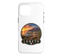 Custodia per iPhone 16 Pro Max Loreto Tramonto Paesaggio Panoramico Vista Spiaggia