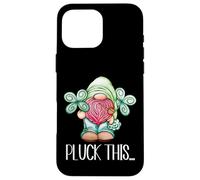 Custodia per iPhone 16 Pro Max Lucky St. Patricks Day Gnome For Women With Cute Shamrock