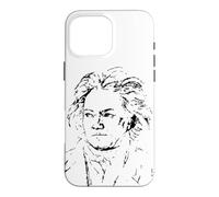 Custodia per iPhone 16 Pro Max Ludwig Van Beethoven Compositore Musica Classica Pianista Arte