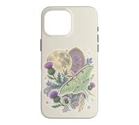 Custodia per iPhone 16 Pro Max Luna Moth Moon Botanical Celestial Cottagecore